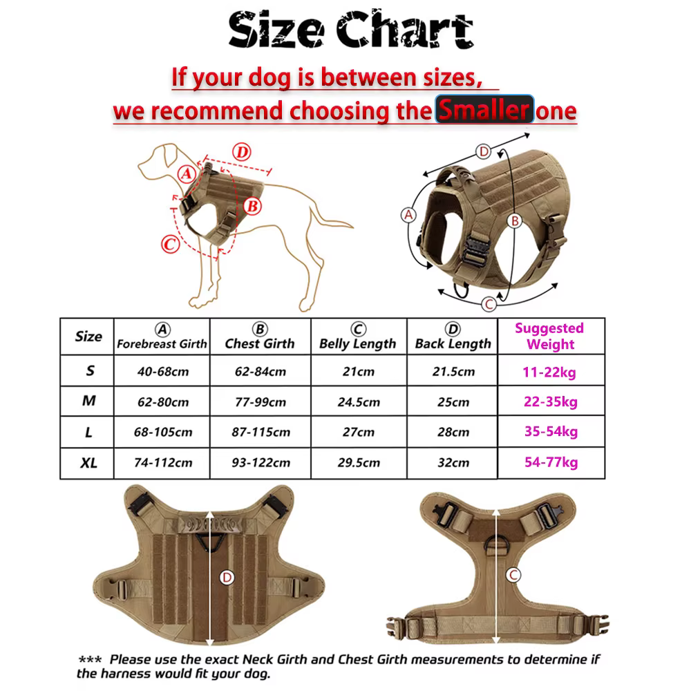 Large Dog Harness Pet German Shepherd Malinois Training Vest Military Tactical Medium Dog Harnesses Hunting For Dogs Accessories — image 2