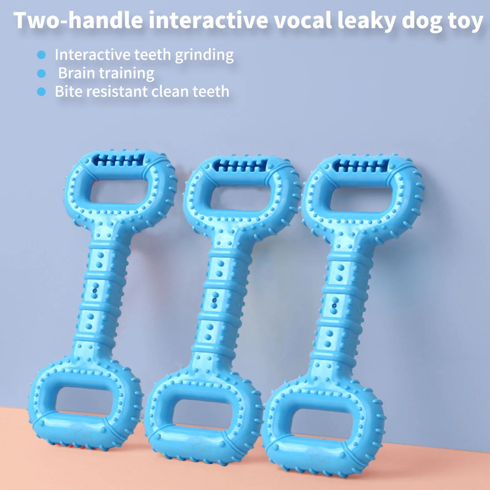 Dog Bones For Aggressive Chewers, Dog Chews Toys Long Lasting, Interactive Dog Bone Toys With Pull Band, Dog Teething Toy — image 2