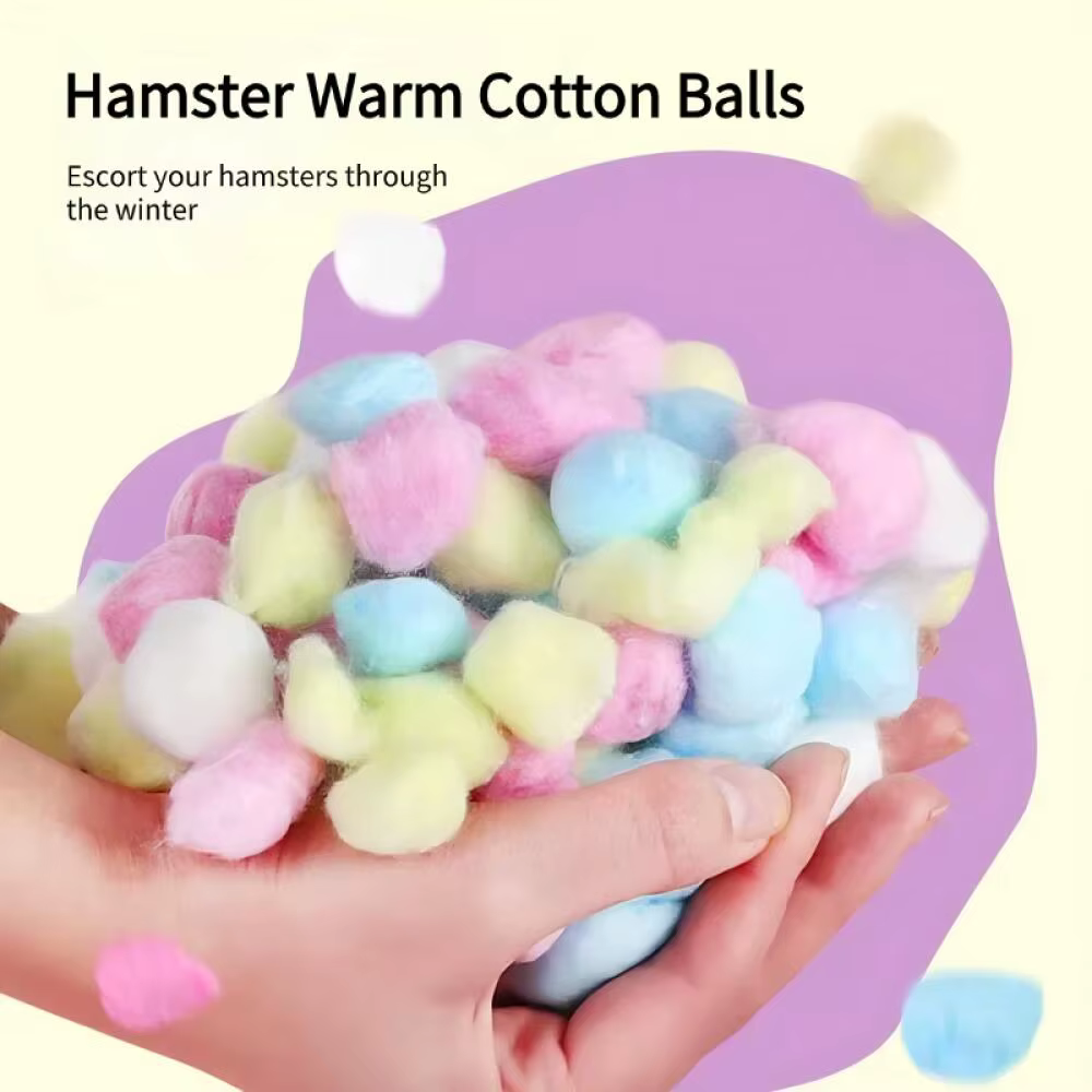 Hamster Nesting Cotton Warm Soft Bedding for Small Pets Sugar Glider Hedgehog Fancy Rat Winter Nest Material — image 2