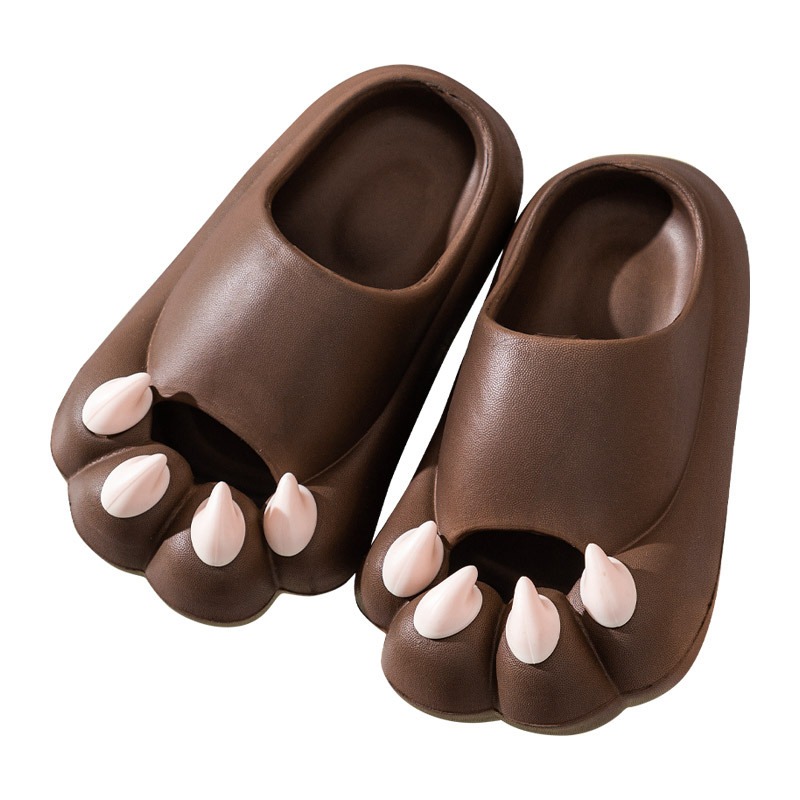 New cat claw sandals and slippers summer men and women shoes indoor soft bottom non slip cute sandals and slippers — image 4
