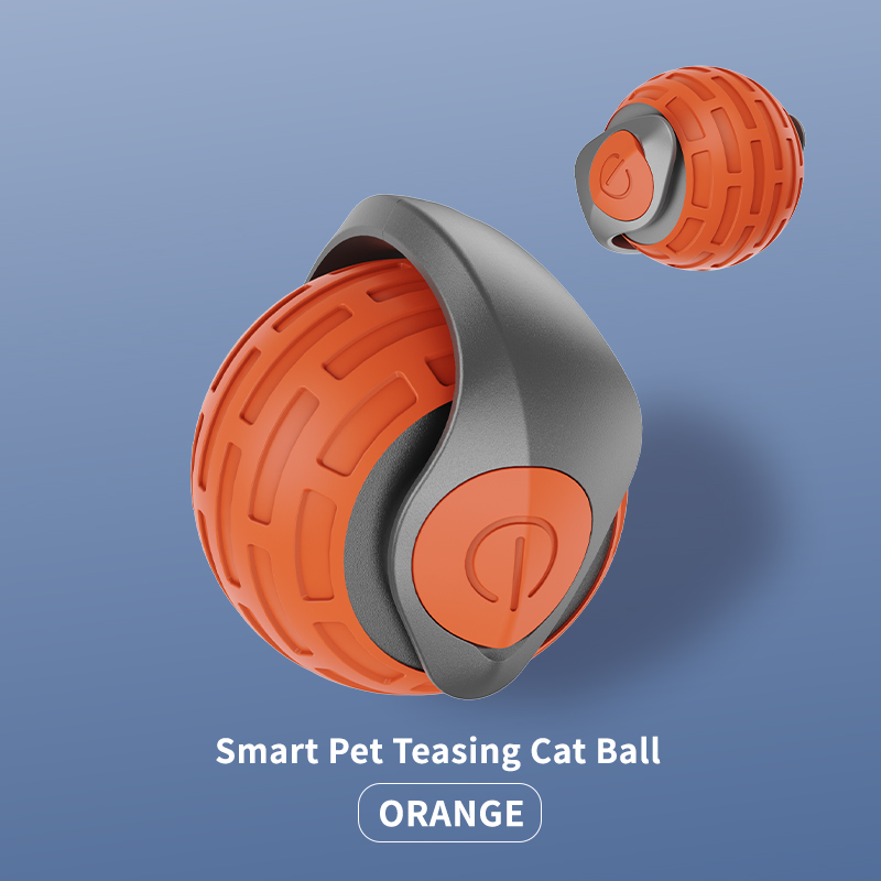 USB Rechargeable Indoor Random Running Cats Funny Automated Self-Rotating Rolling Toy Smart Pet Teasing Cat Ball — image 8