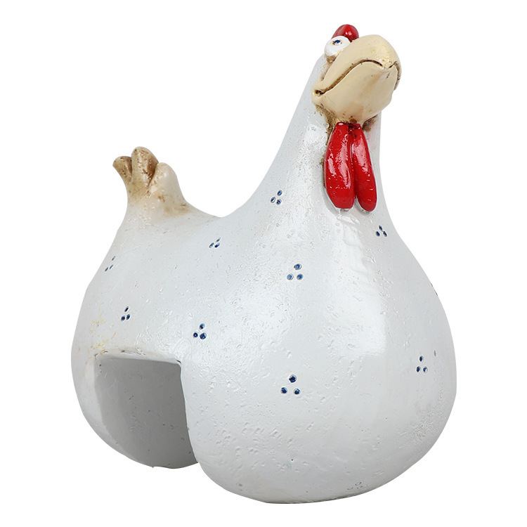 New Resin Crafts Cute Chicks Big Eye Chicken Resin Ornaments Hanging Chicken — image 8