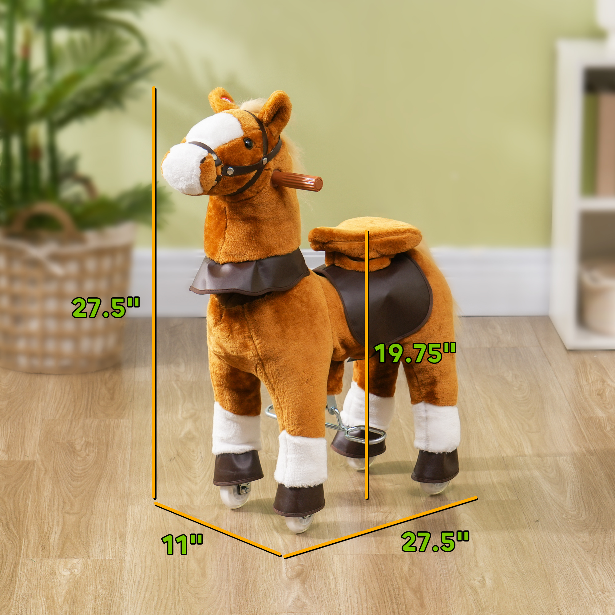 Caballo de Ruedas para Niños, Pony que Habla y Se Mueve con Sonidos de Niegos para Edad 3-5 Años — imagen 3