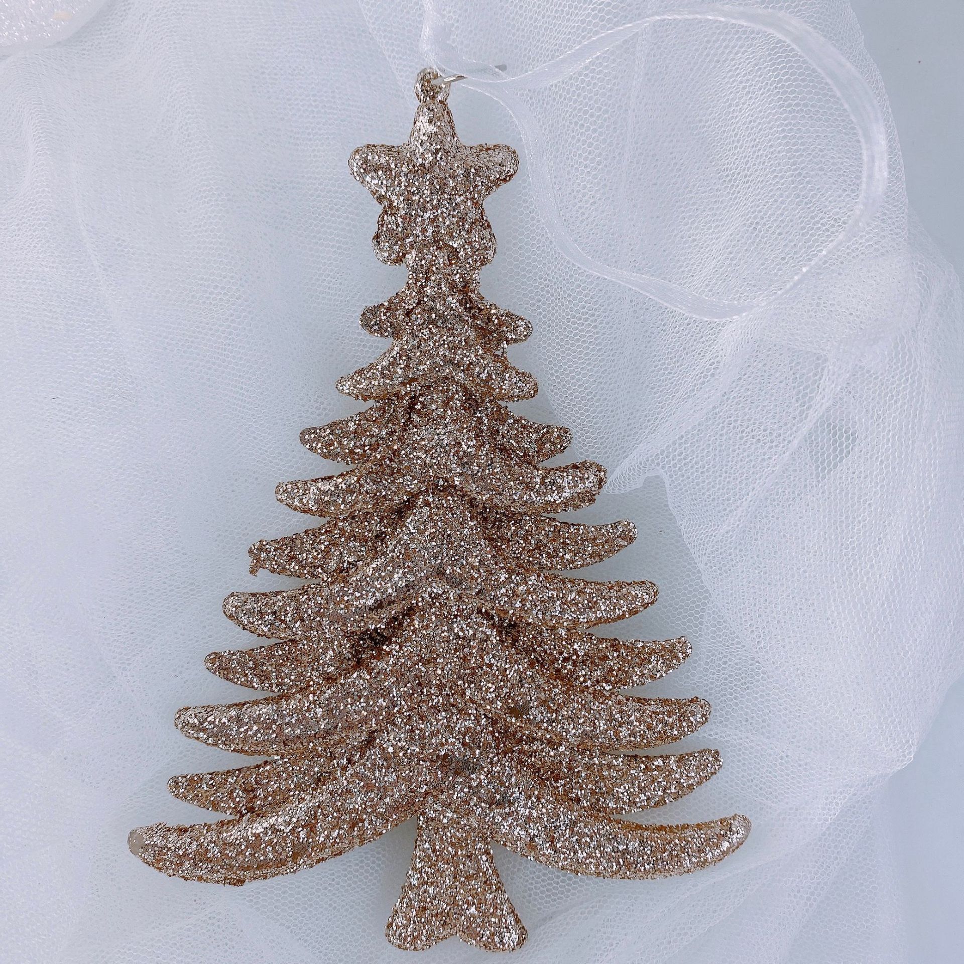 Adorno Navideño Plástico de Estrella de Nieve y Reino de los Cielos con Campana y Ciervo — imagen 9