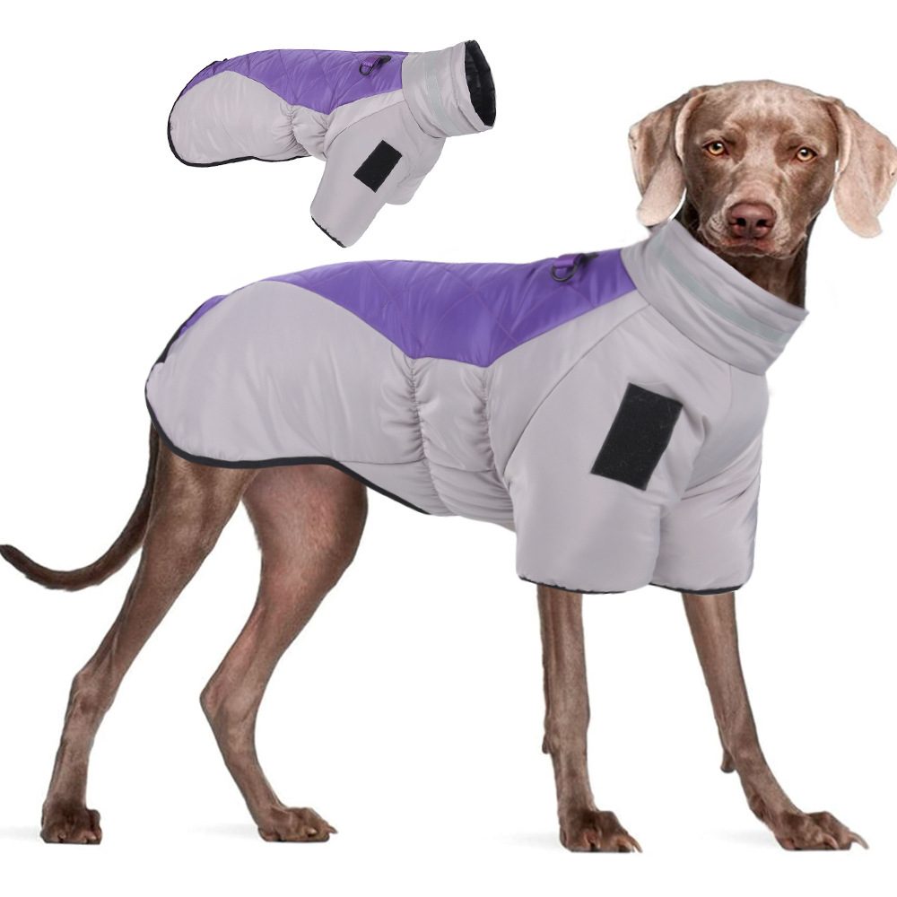 Ropa de Mascotas para Otoño e Invierno - Ropa de Perro Grande y Reforzada con Reflejos Calientes - Ropa de Algodón Revestida con Aislamiento Térmico — imagen 2
