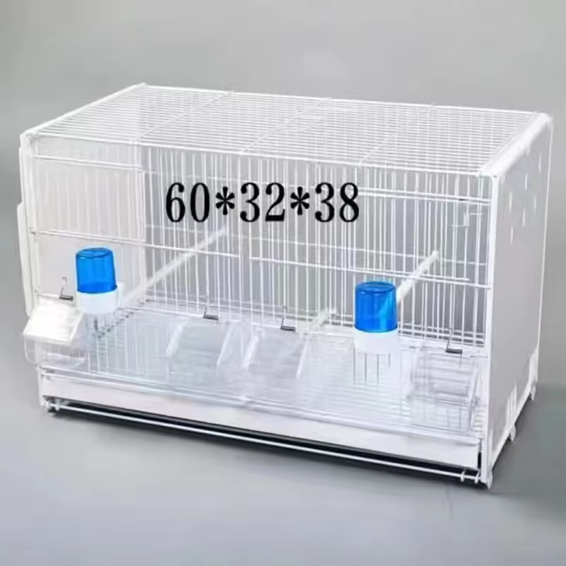 Factory Luxury Metal Birds Cage Multilayer Portable Bird Breeding Cage Stackable Bird Cage — image 6