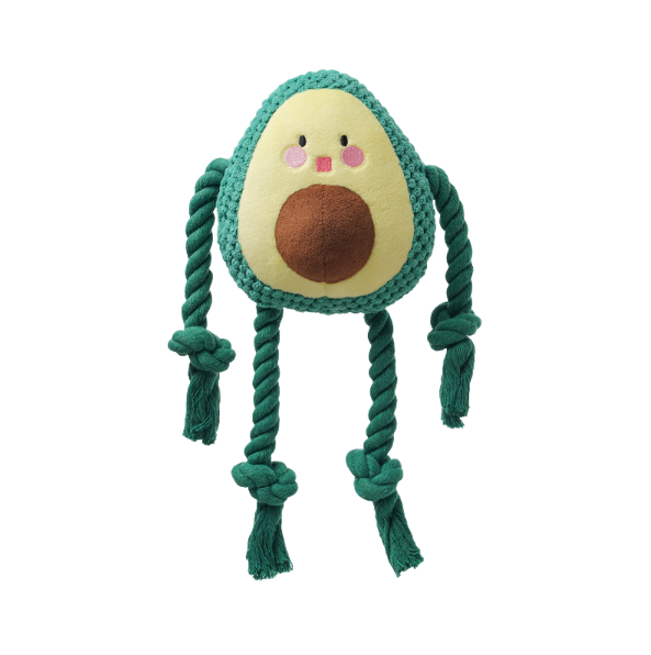 Pet toys small medium and large dog toys fruit series interactive voice grinding bite resistant plush dog toys — image 1