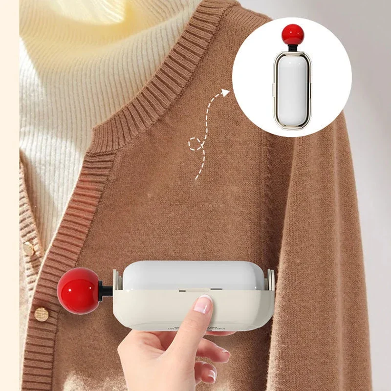 2 IN 1 Portable Pet Hair Remover Washable Reusable Lint Cleaner Sticky Hair Roller Removal Tool for Clothing Travel Household — image 2