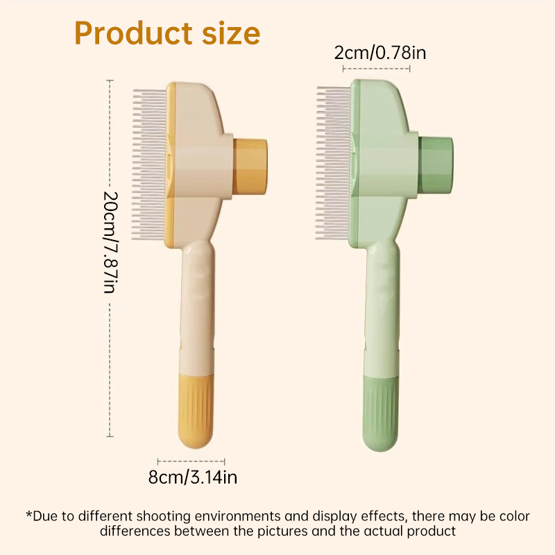 Dog & Cat Grooming Brush: Automatic Hair Remover with 1-Button Self-Cleaning & Massage — image 9