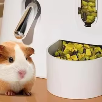 Leak Proof Food Feeding Supplies 2 In1 Hamster Feeder And Waterer Large Capacity Leakproof Automatic Feeder Food Water Dispenser — image 1
