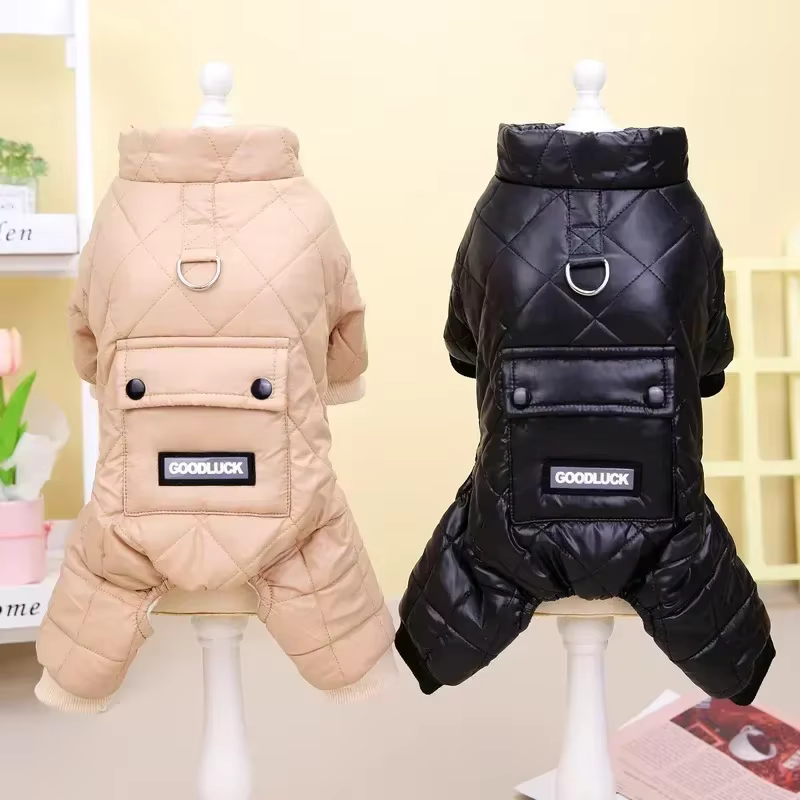 Ropa para perros: prendas de algodón acolchado impermeables para nieve, otoño e invierno — imagen 1