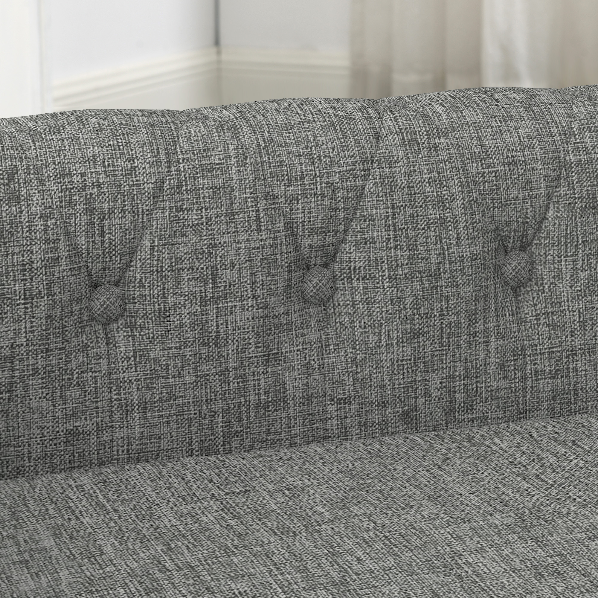 Elegant Rectangular Pet Bed For Small And Medium-sized Dogs, Durable Elevated Dog Sofa Bed, Comfortable Dog Sofa, Modern And Fashionable Linen Fabric Dog Sofa-Light Grey — image 5