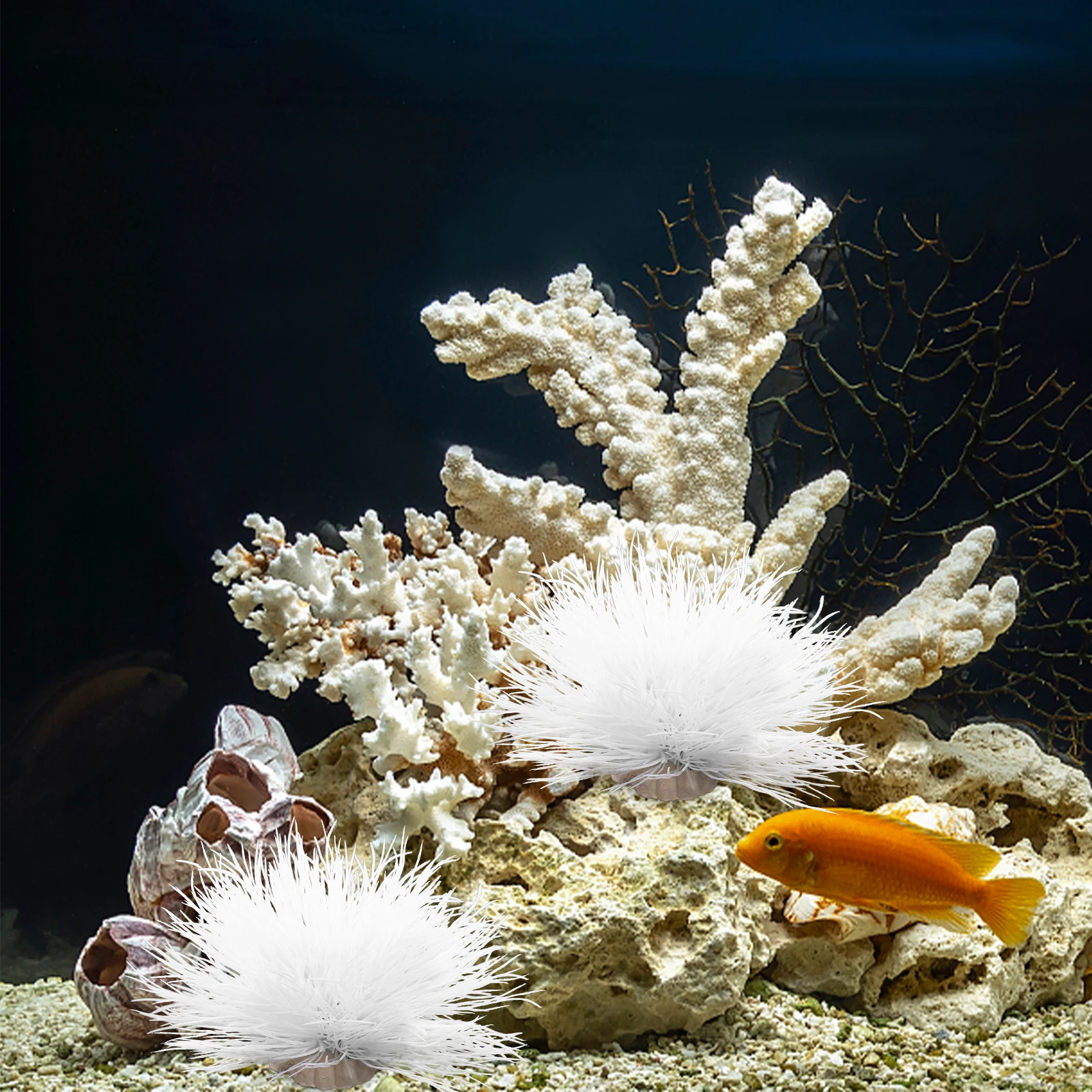 Plantas de Decoración Artificial para Acuario, Plantas Acuáticas de Plástico, Ornamentación de Paisajismo para Tanques de Peces, Plantas Submarinas, Accesorios para Acuario — imagen 3