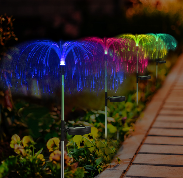 Solar Jellyfish Light Christmas Garden Decoration Light Solar Colorful Firework Automatic Light — image 5