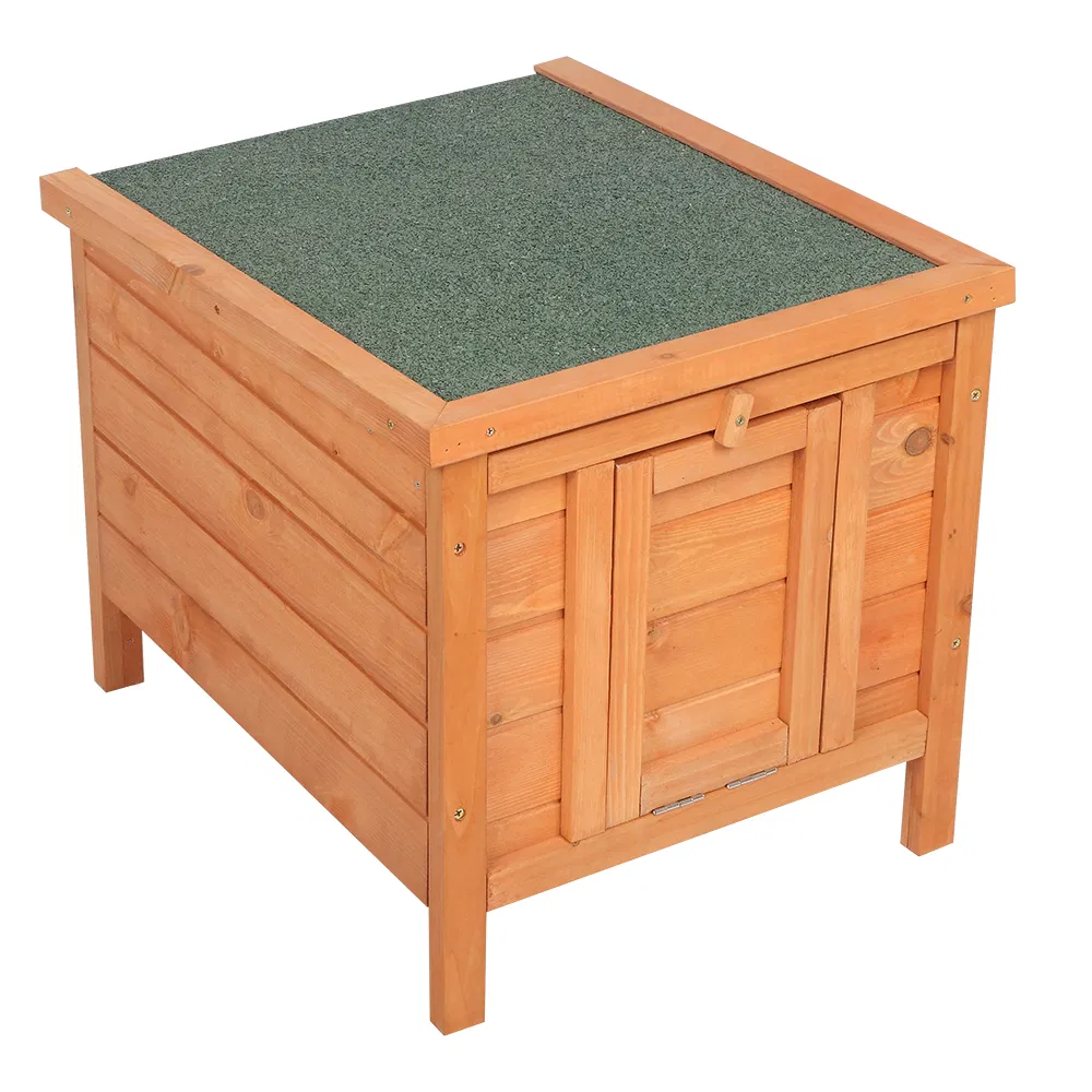 20-inch removable roof, waterproof, green asphalt roof, cedar wood, wooden chicken and rabbit cage — image 8