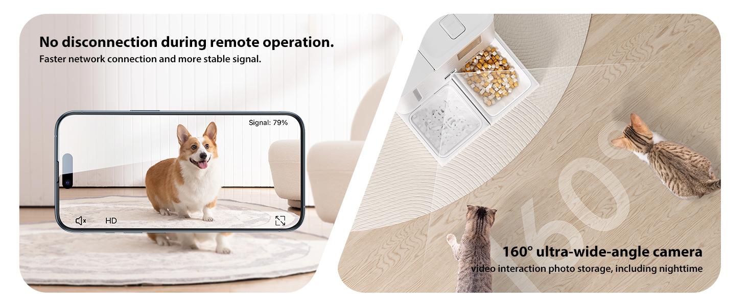 Waithem Alimentador y Bebedor Automático WiFi para Mascotas 2 en 1, Controlado por App, Capacidad de 2 Semanas, Desmontable y Limpiable, Resistente a Humedad — imagen 11