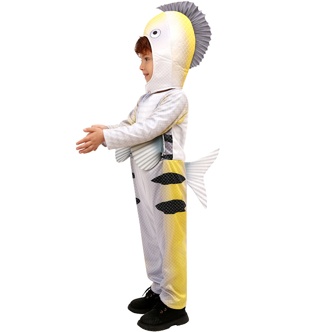 Christmas Kids Animal Onesie Flounder Costume Role Play Cosplay Party Stage Performance Outfit — image 2