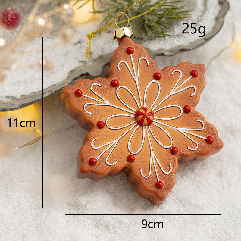 Christmas decorations, Christmas tree decorations, pendants, cookies, people's pendants, snowflakes, reindeer, gingerbread — image 6