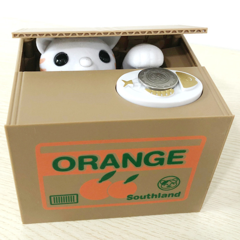 Automated Plastic Coin Bank in Panda/Cat Shape - Electronic Deposit, Savings for Kids, Great Gift — image 4