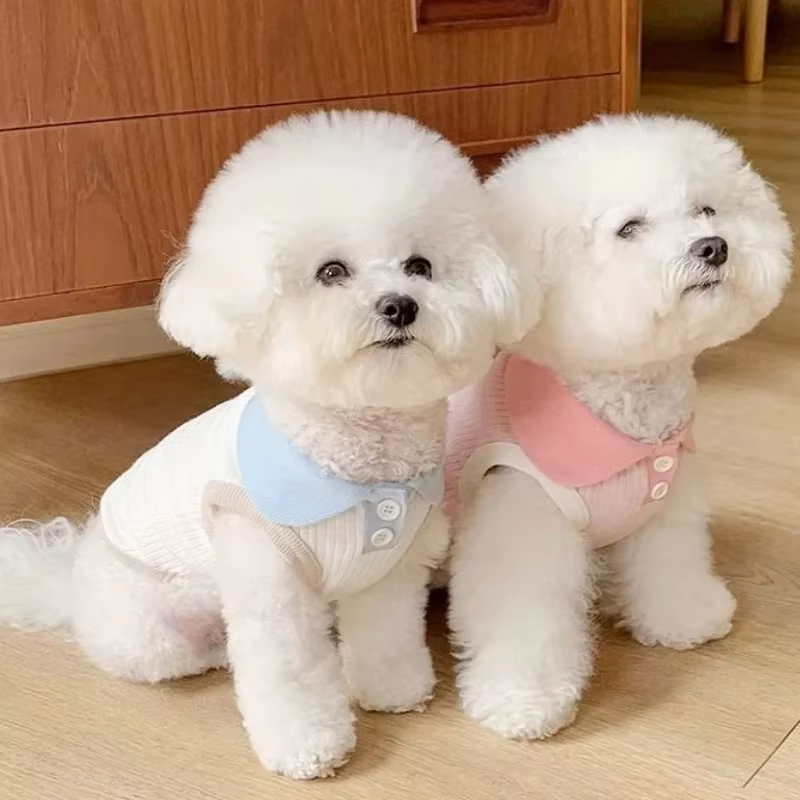 Fashion Pet Polo Shirt Spring Summer Breathable Casual Dog Clothes Soft Skin-friendly Puppy Sweatshirt for Small Medium Breeds — image 2