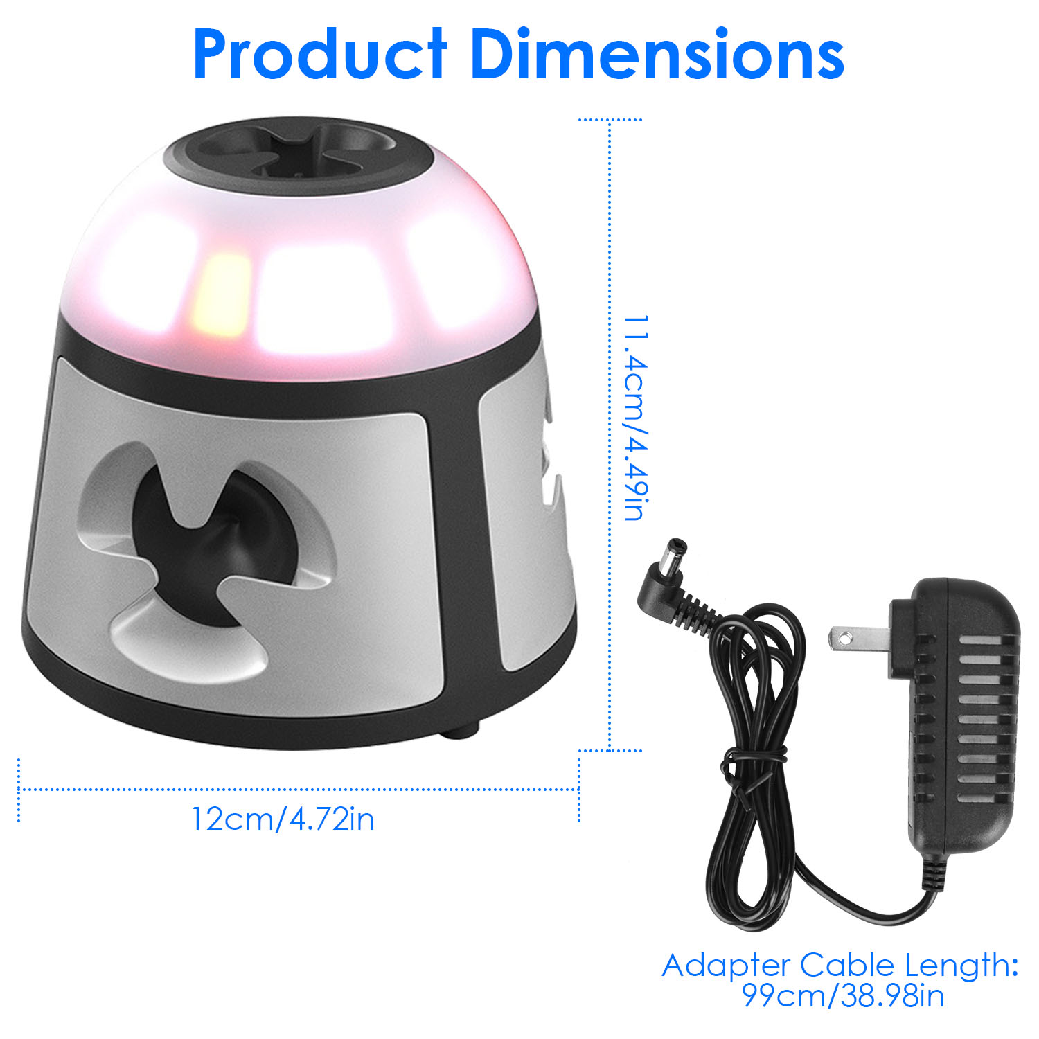 Repelente Ultrasónico de Ratones 360 Grados para Interior, Dispositivo de Control de Roedores para Ratas y Ardillas con 4 Modos, 9 Luces Estroboscópicas y Bocina de Alarma, para Cocina y Almacén — imagen 3