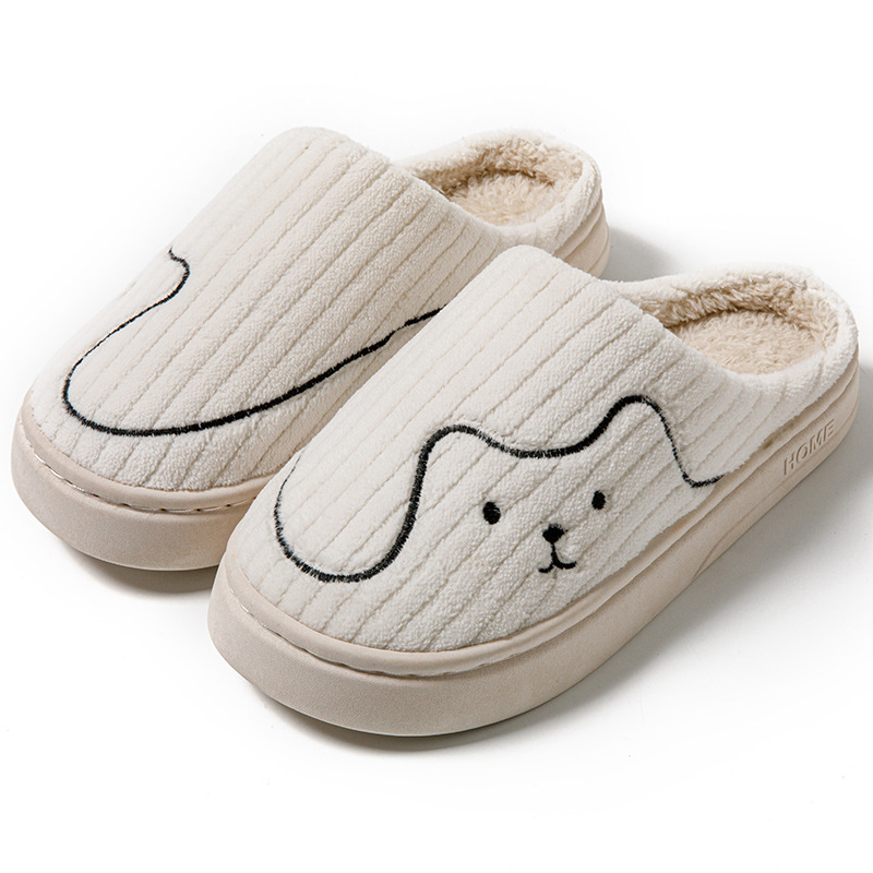 Zapatillas de Gato Rayadas para Interior, Pareja No Deslizante para Dormitorio, Calzado Plush Caliente para Mujer y Hombre — imagen 9