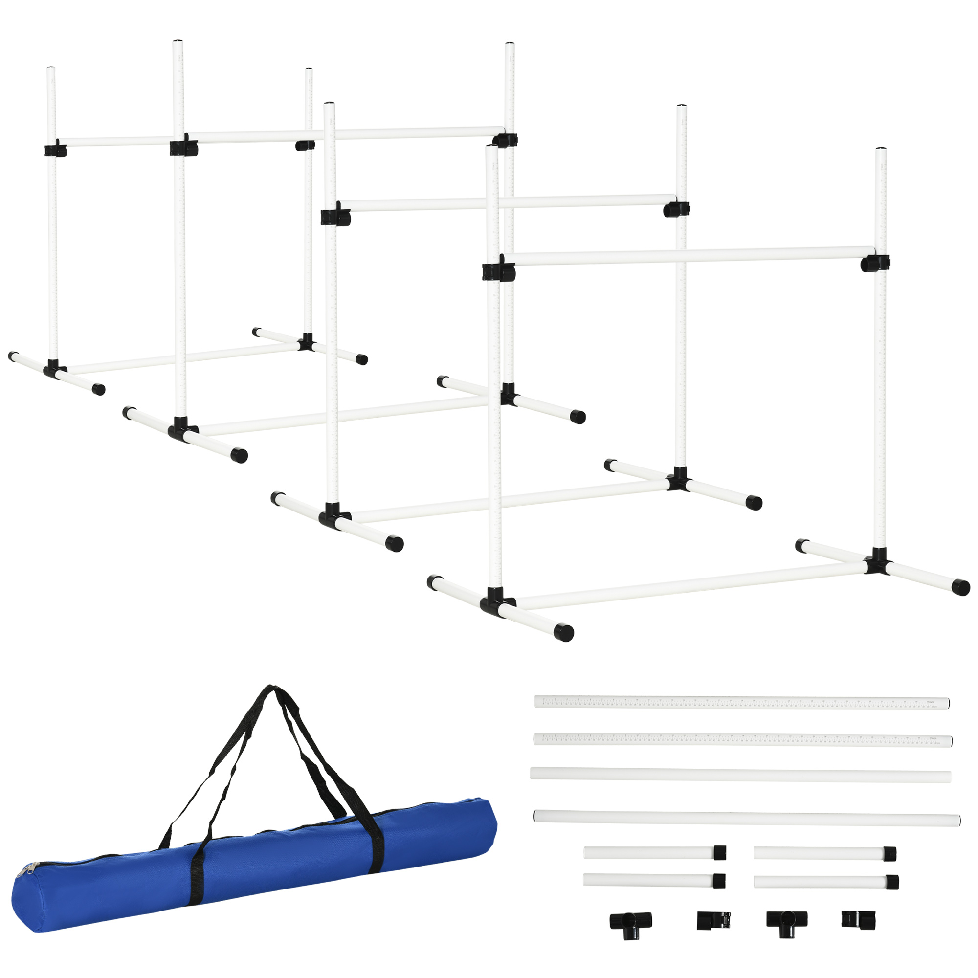 4-piece Dog Agility Training Equipment With Height-adjustable Jumping Poles — image 3