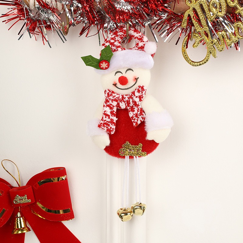 Cartoon Santa Claus Deer Pendant Christmas Tree Bell Backpack Mobile Phone Pendant — image 3