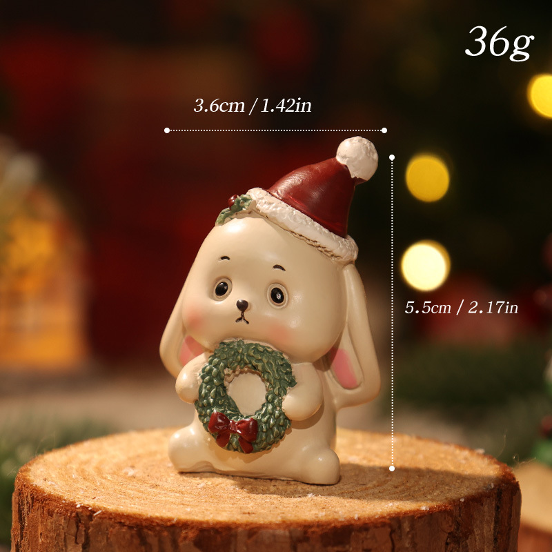 Christmas Resin Reindeer Figurine Creative Christmas Decoration Ornament for Holiday Display — image 9