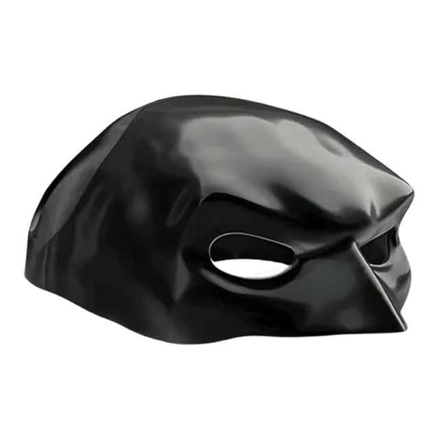 Bat Cat Avenger Mask Creative Black Cat Bat Mask Handmade Half Face Cat Mask Decorative Cat Mask for Halloween Cosplay — image 7