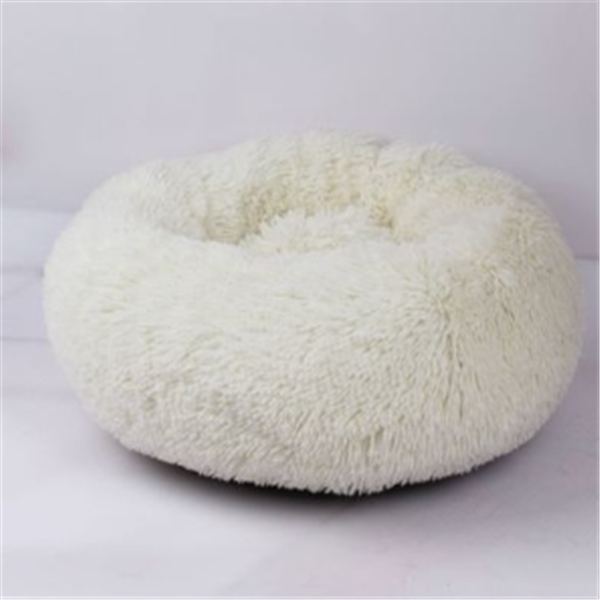 Almohada Redonda de Pelo Largo para Gatos con Funda Antideslizante — imagen 6