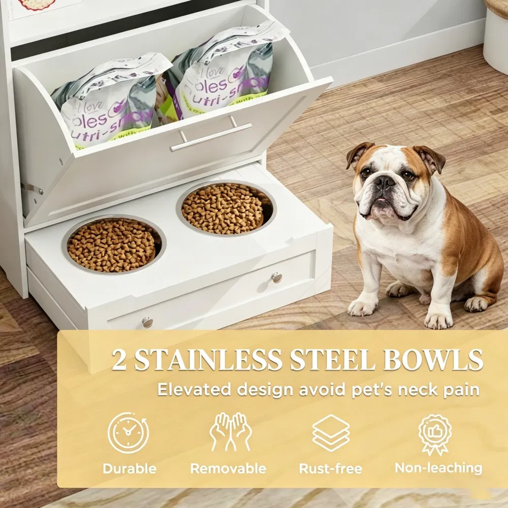 Pet Feeder Station Storage Cabinet — image 3