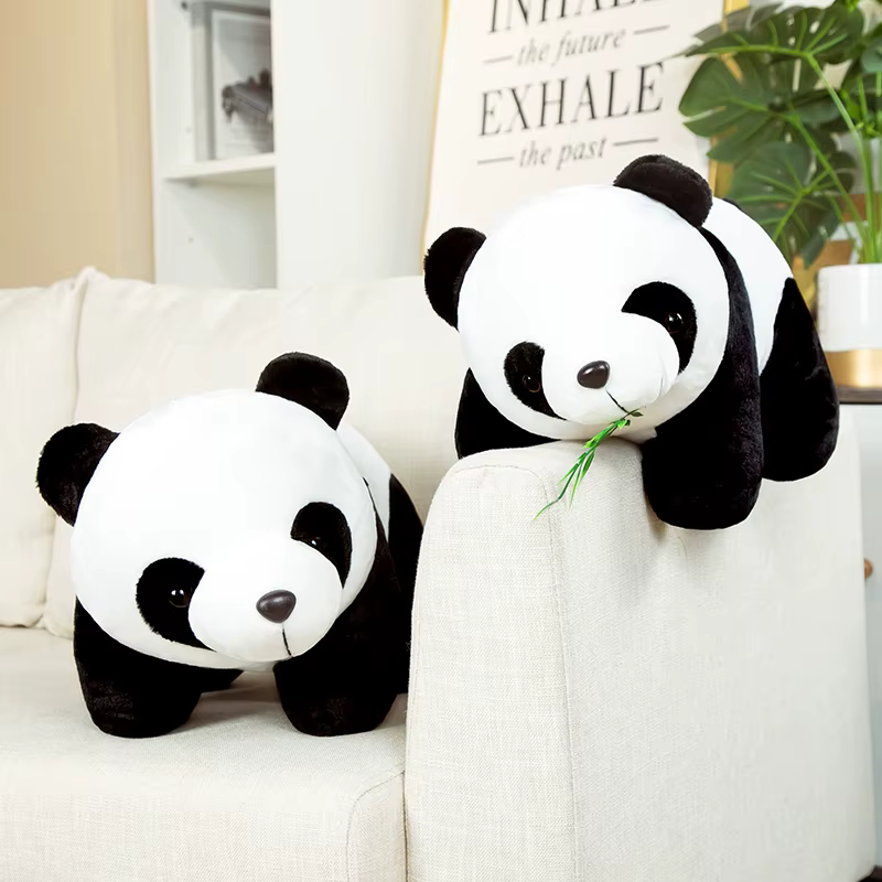 Cute Baby Bamboo Panda Bear Plush Stuffed Animal Doll Cartoon Kawaii Dolls Christmas Gifts