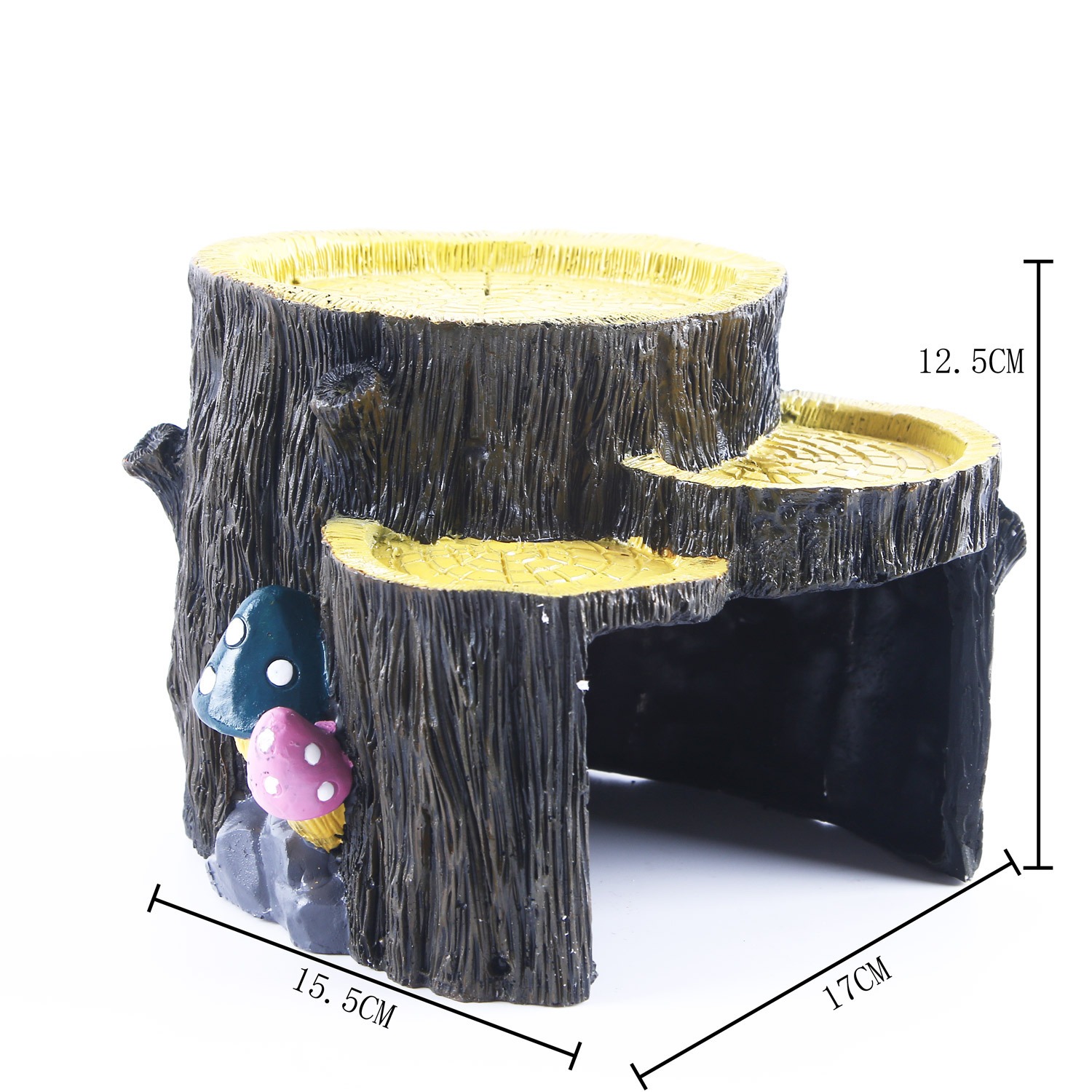 Fish tank and water plant landscaping resin skull ornaments — image 3