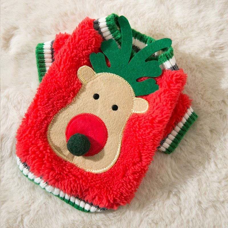 Suéter de Dos Patas para Cachorros de Otoño e Invierno, Suéter de Punto Cálido para Perros Pequeños y Medianos, Ropa Navideña para Gatos — imagen 19