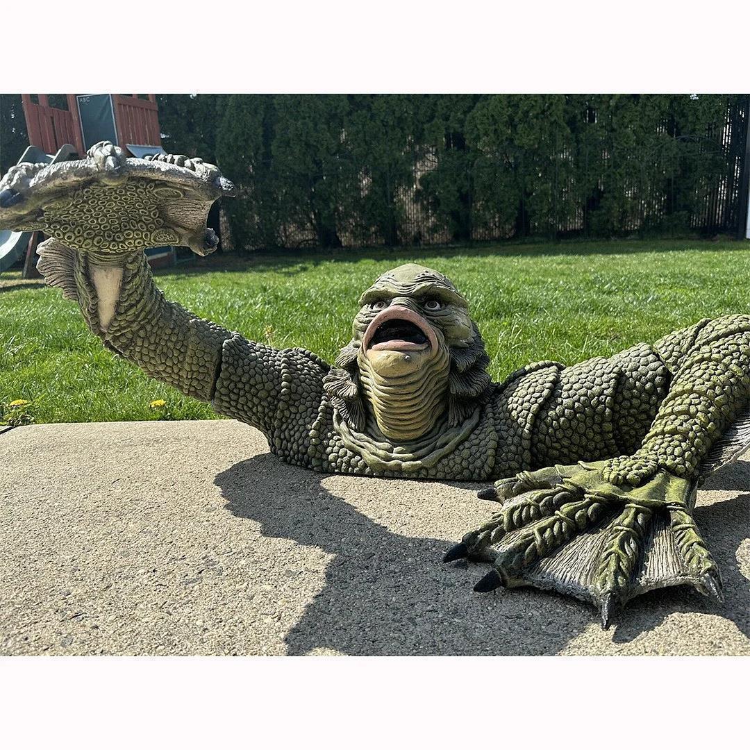 New Halloween April Fools' Day Lizard Man Wall Decoration Home Personality Monster Creative Decor — image 3