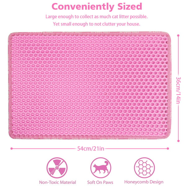 Double Layer Rice Shaped Cat Litter Pad — imagen 4