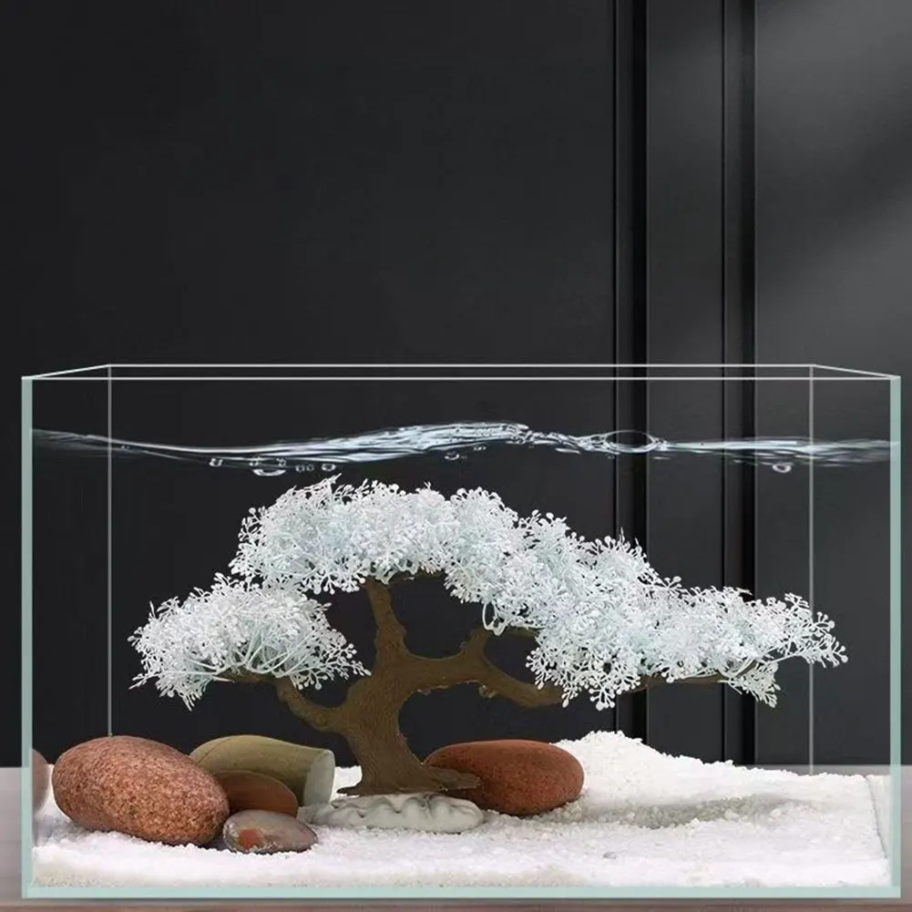 Decoración de Acuario Realista Sakura - Adorno Creativo para Tanques de Peces — imagen 2
