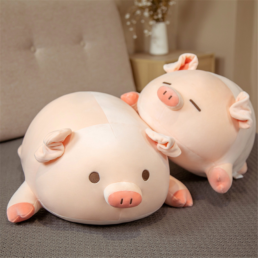 Muñeca de Peluche Cariñosa Cerdo Bobo Muñeca de Cojín Rosa para Niñas Durmiendo — imagen 4