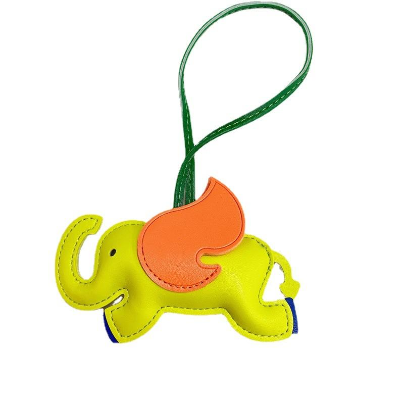 Cadena de Clave con Elefante Adorabilísimo: Accesorios de Cuero PU Estilosos para Celulares y Bolsas Chic — imagen 8