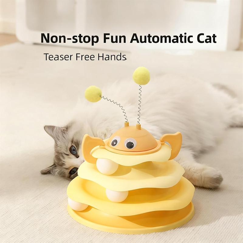 Juguetes para Gatos: Abejas Giratorias, Muñecas Indestructibles y Pelotas de Rueda para Mascotas — imagen 11