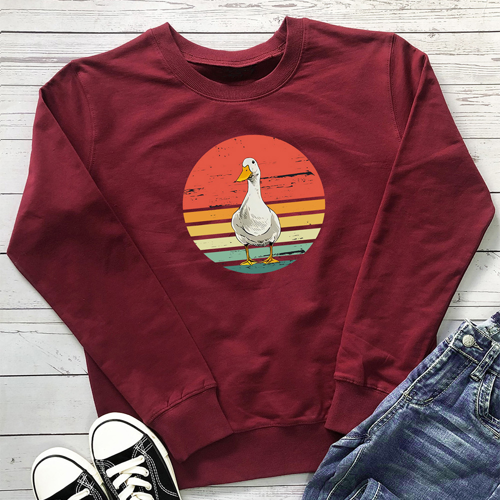 Cute duck print pattern hoodie — image 8
