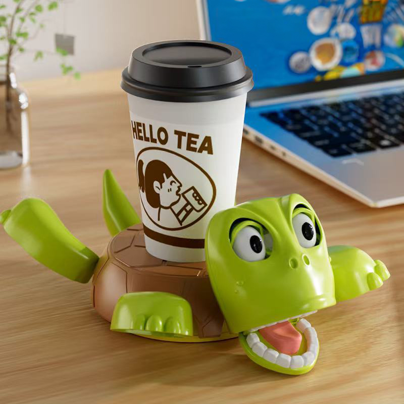 3D - printed Panicked Turtle Coaster: Insulated, for stress relief, doubles as mug base decor — image 2