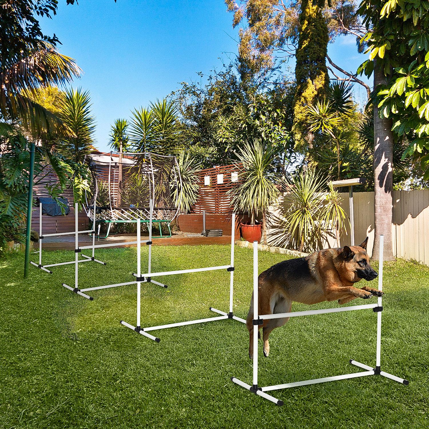 4-piece Dog Agility Training Equipment With Height-adjustable Jumping Poles — image 6