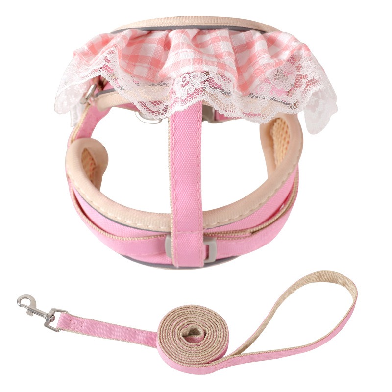Fashion New Cat Anti-Breakaway Leash Small Dog Chest Strap Teddy Bichon Dog Chain Adjustable — image 10
