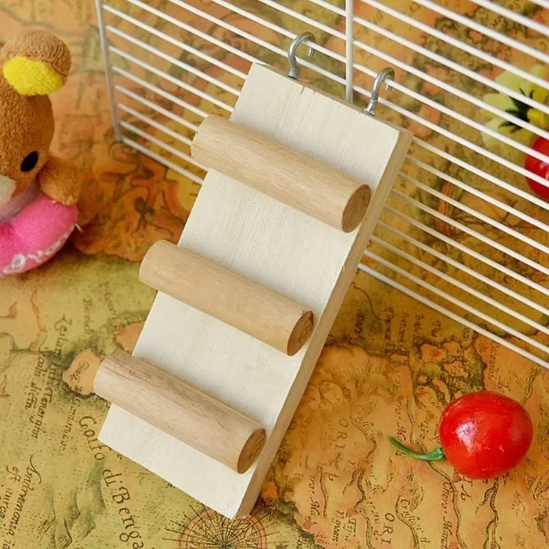 Tirador de Madera para Hámster - Accesorios para Jaulas de Pequeños Animales Juguetes de Chupar para Ratones, Ratas y Conejos — imagen 3
