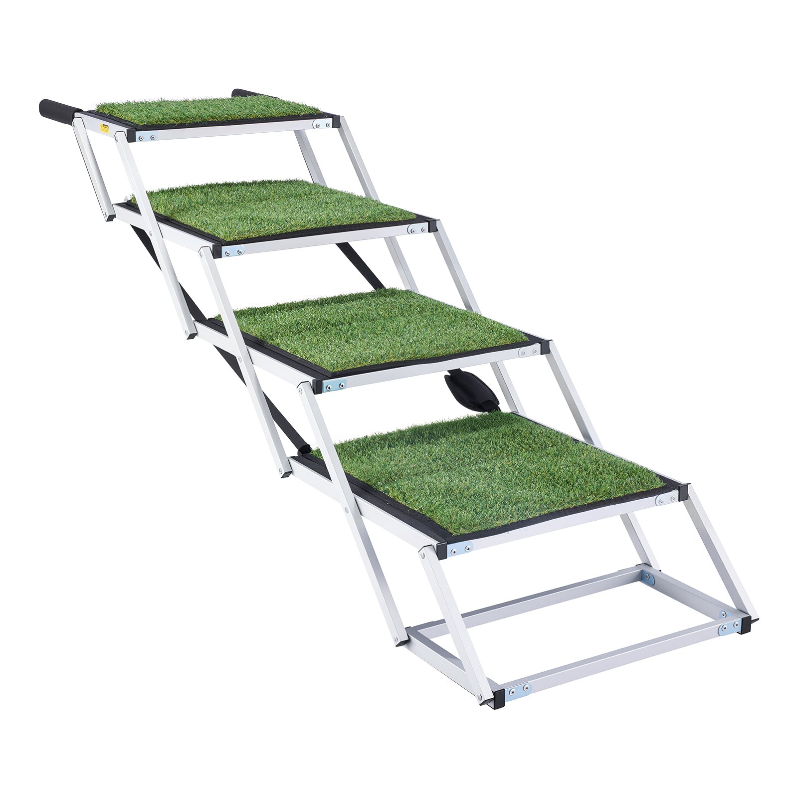 Peldaños para Perros de Auto, 4 Pasos Extra Anchos Reversible para Perros Grandes con Superficie Antideslizante, Peldaño Portátil Ligero para Perros para Carro, SUV, Camión, Cama Alta, Sofá, Soporta Hasta 200 Lbs — imagen 1