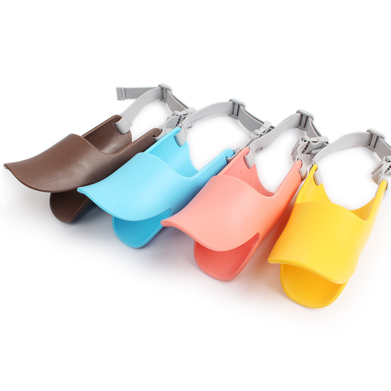 Dog Muzzle Anti-Bite and Anti-Bark Silicone Duckbill Muzzle Comfortable and Breathable Adjustable Strap Pet Mask — image 2
