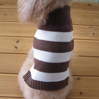 Suéter para Mascotas de Otoño e Invierno, Estampado de Rayas, Suéter Trenzado, Ropa y Artículos para Perros — imagen 5