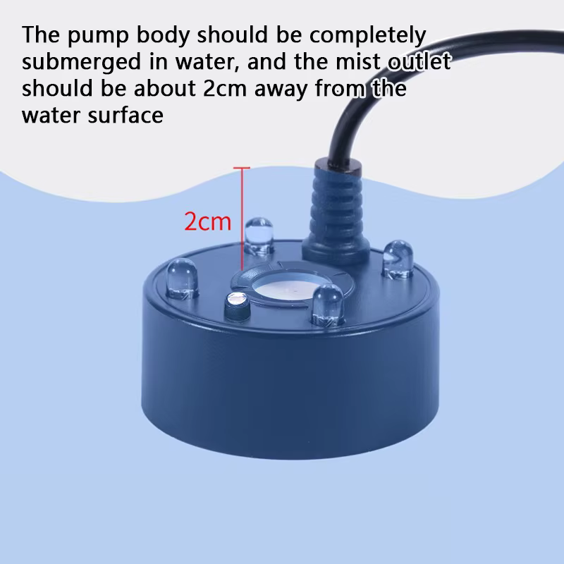 5V USB Mist Maker Fogger Nebulizer Water Fountain Fish Tank Pond Atomizer Head With 4 LED Colorful Lights — image 4